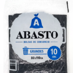 BOLSAS DE RESIDUOS ABASTOx10 80x110CM GRANDES