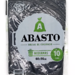 BOLSAS DE RESIDUOS ABASTOx10 60x90CM MEDIANAS