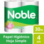 PAPEL HIGIENICO NOBLEx4x30MTS HOJA SIMPLE
