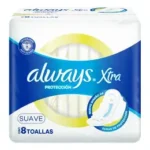 TOALLAS FEMENINAS ALWAYSx8 XTRA PROTECCION SUAVE