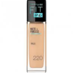 BASE LIQUIDA MAYBELLINE FIT ME MATTE PORELESS 220 NATURAL BEIGE
