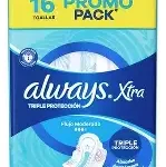 TOALLAS FEMENINAS ALWAYSx16 TRIPLE PROTECCION SECA