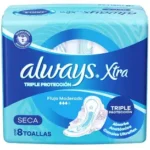 TOALLAS FEMENINAS ALWAYSx8U XTRA TRIPLE PROTECCION SECA