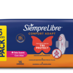 TOALLAS FEMENINAS SIEMPRE LIBREx16 CONFORT ADAPT SUAVE CON ALAS