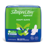 TOALLAS FEMENINAS SIEMPRE LIBREx8 ESPECIAL ADAPT SUAVE CON ALAS
