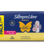 TOALLAS FEMENINAS SIEMPRE LIBREx16 NORMAL SUAVE CON ALAS