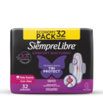 TOALLAS FEMENINAS SIEMPRE LIBREx32 CONFORT NOCTURNO SUAVE CON ALAS