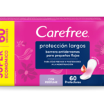 PROTECTORES DIARIOS CAREFREEx60 PROTECCION LARGOS CON PERFUME