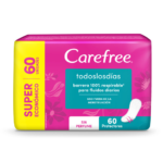 PROTECTORES DIARIOS CAREFREEx60 TODOS LOS DIAS SIN PERFUME