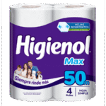 PAPEL HIGIENICO HIGIENOLx4x50MTS MAX HOJA SIMPLE