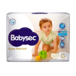 PAÑAL BABYSEC SUPER PREMIUMx60 G JUMBO PACK