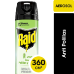 INSECTICIDA AEROSOL RAIDx360 MATA POLILLAS Y LARVAS