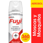 INSECTICIDA AEROSOL FUYIx360 MATA MOSCAS Y MOSQUITOS BASE ACUOSA