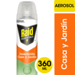 INSECTICIDA AEROSOL RAID ESSENTIALSx360 CASA Y JARDIN