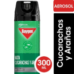 INSECTICIDA AEROSOL BAYGONx300 MATA CUCARACHA Y ARAÑAS