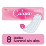TOALLAS FEMENINAS CALIPSOx8 NORMAL PLANA SIN ALAS EXTRACTO CALENDULA