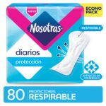 PROTECTORES DIARIOS NOSOTRASx80 RESPIRABLE EXTRACTO CALENDULA