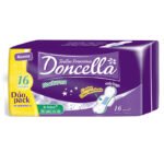 TOALLAS FEMENINAS DONCELLAx16 NOCTURNA SUAVE CON ALAS