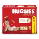 PAÑAL HUGGIES NATURAL CAREx68 M AHORRA PACK