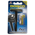 MAQUINA AFEITAR DORCO PORTA HOJA+HOJA DE AFEITARx1