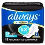 TOALLAS FEMENINAS ALWAYSx8 ULTRAFINA NOCTURNA SECA