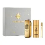 RABANNE MILLION GOLD MEN X100V PARFUM + DEO X150V + TRAVEL SIZE X10V COFRE