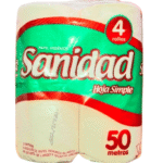 PAPEL HIGIENICO SANIDADx4x50MTS HOJA SIMPLE